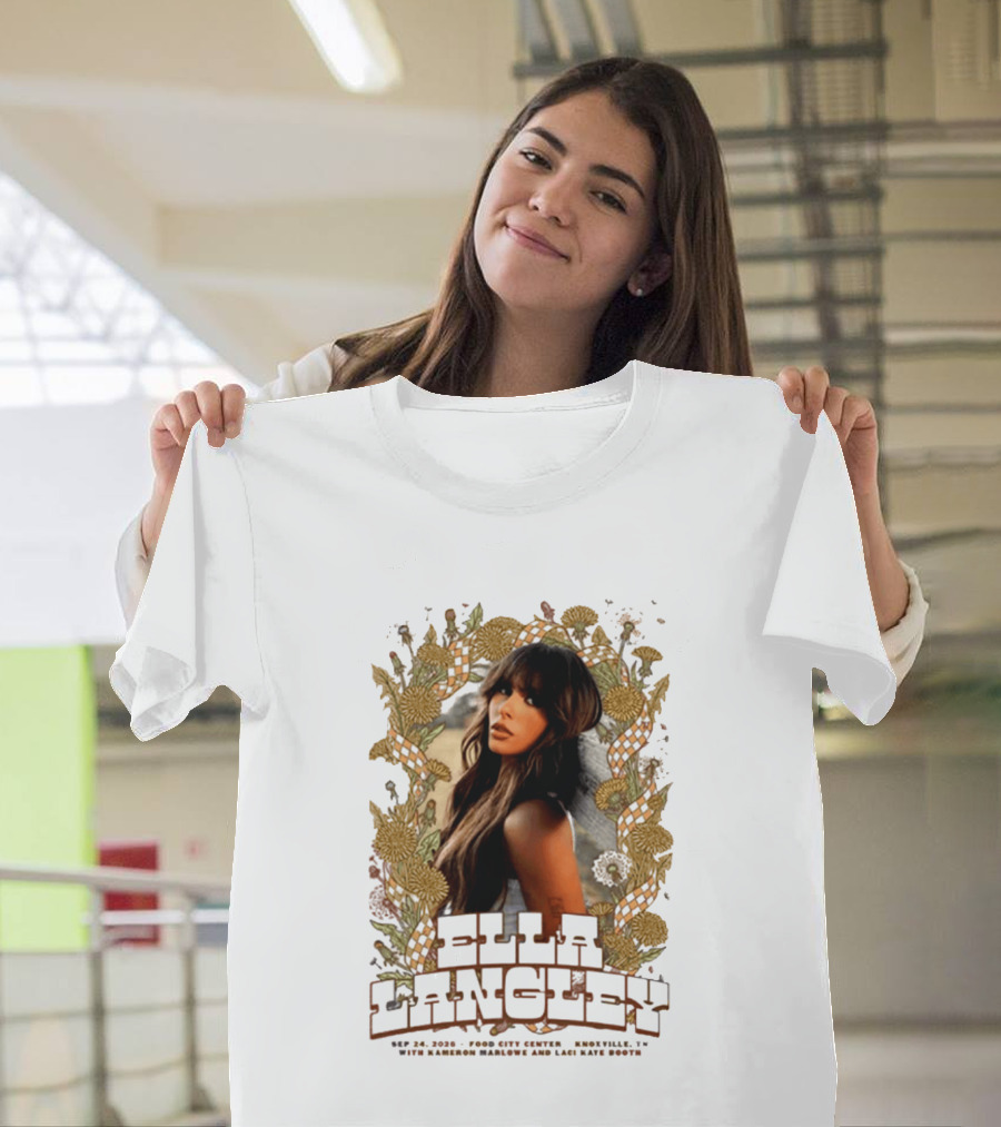 Ella Langley The Dandelion Tour 2026 Knoxville TN September 24 Event At Food City Center T-Shirt
