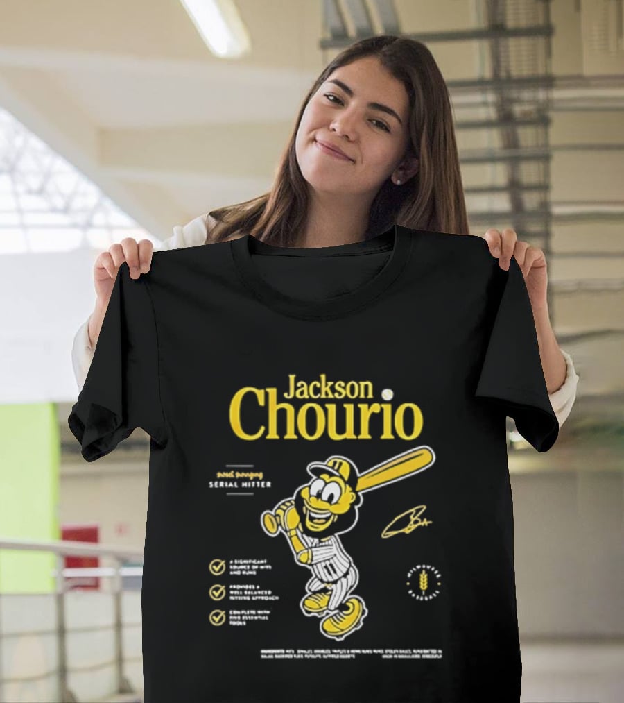 Jackson Chourio 2026 Milwaukee Brewers Serial Hitter T-Shirt