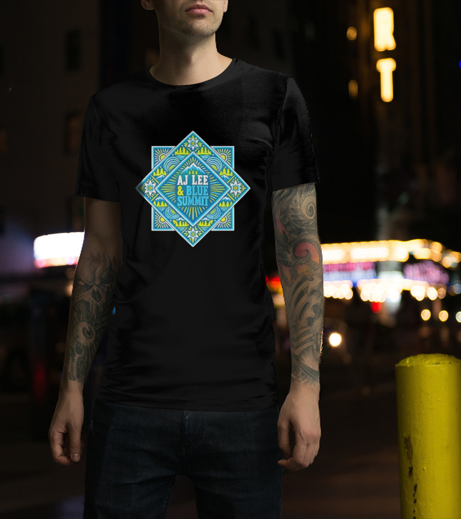 AJ Lee & Blue Summit Bluegrass Folk Americana Mandala T-Shirt