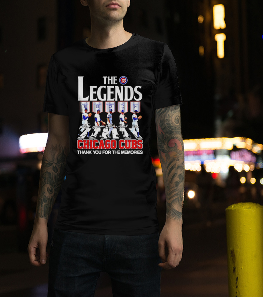 Chicago Cubs The Legends 31 23 10 14 Thank You For The Memories T-Shirt