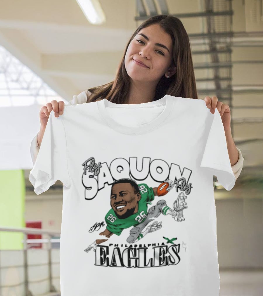 Philadelphia Eagles Saquon Barkley Caricature 26 T-Shirt