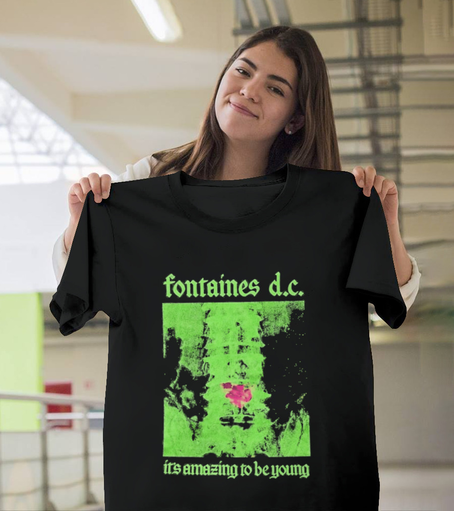Fontaines D.C. It's Amazing To Be Young Bright Grunge T-Shirt
