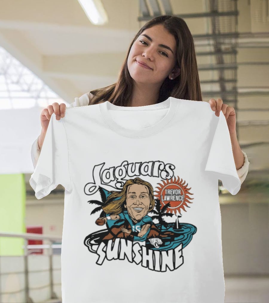Jacksonville Jaguars Sunshine Caricature Trevor Lawrence T-Shirt