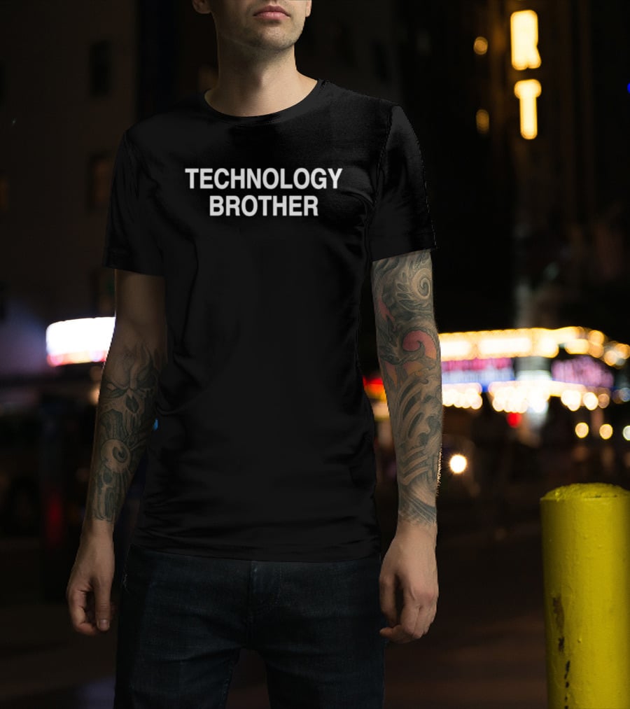 TECHNOLOGY BROTHER Tech Geek Nerd T-Shirt