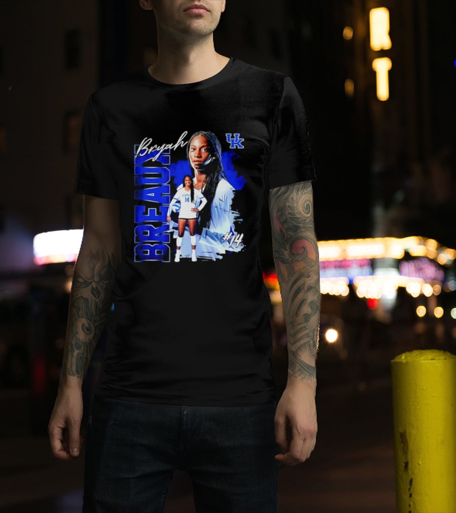 Bryah Breaux 14 Kentucky Wildcats Volleyball UK T-Shirt
