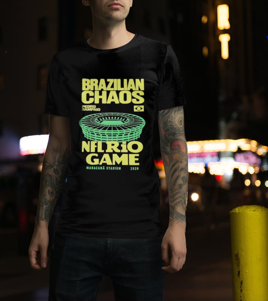 Brazilian Chaos NFL Rio Game Maracanã Stadium 2026 T-Shirt