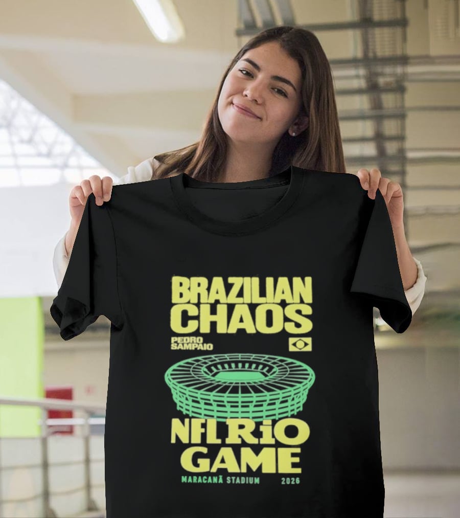 Brazilian Chaos NFL Rio Game Maracanã Stadium 2026 T-Shirt