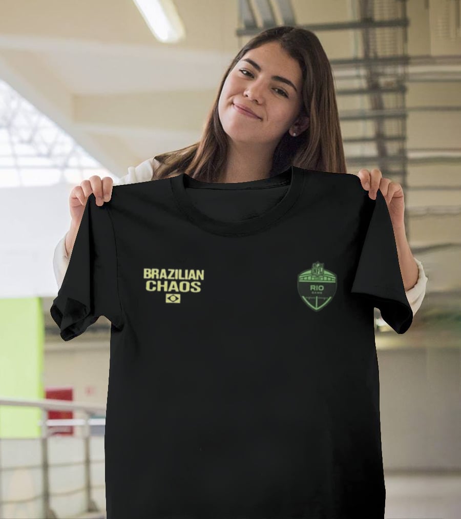 Brazilian Chaos NFL Rio Game 2026 Pedro Sampaio Sport America T-Shirt