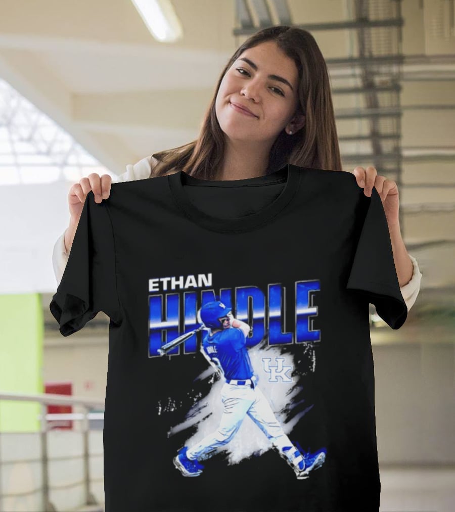 Ethan Hindle Kentucky Wildcats NCAA Baseball Player UK T-Shirt