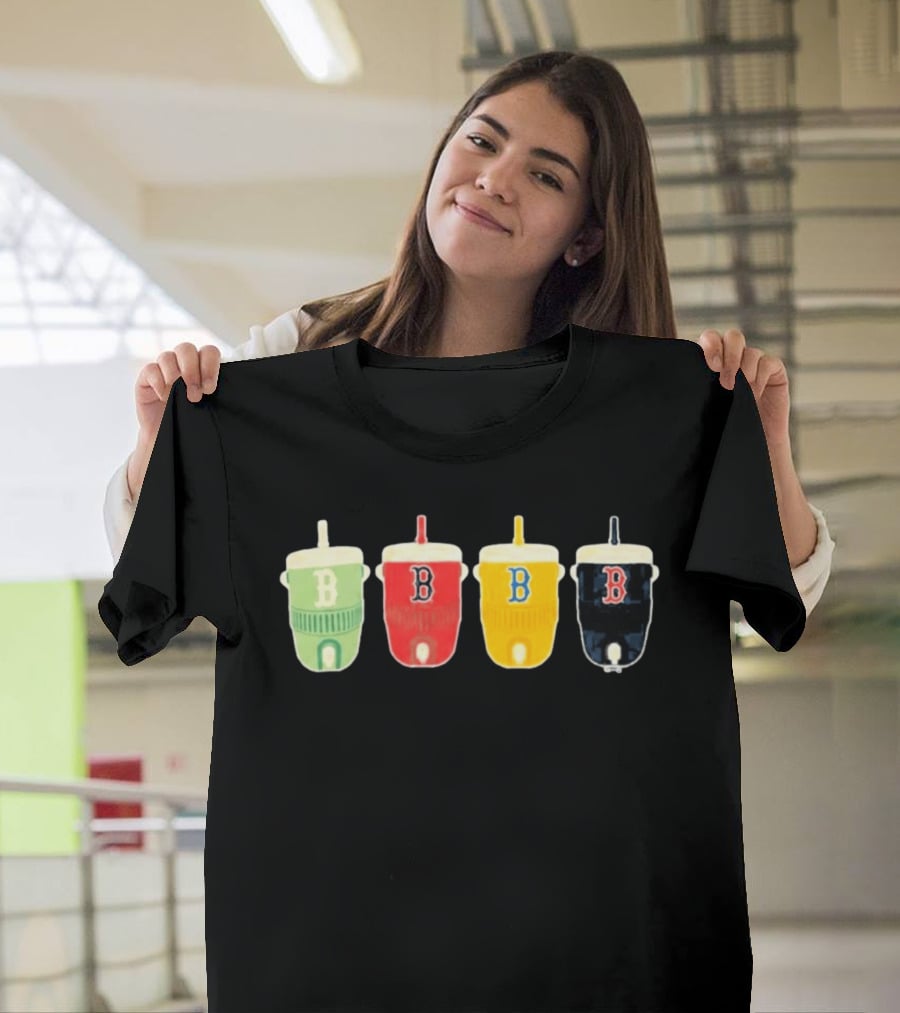 Boston Red Sox Multi Color B Cups Collection T-Shirt