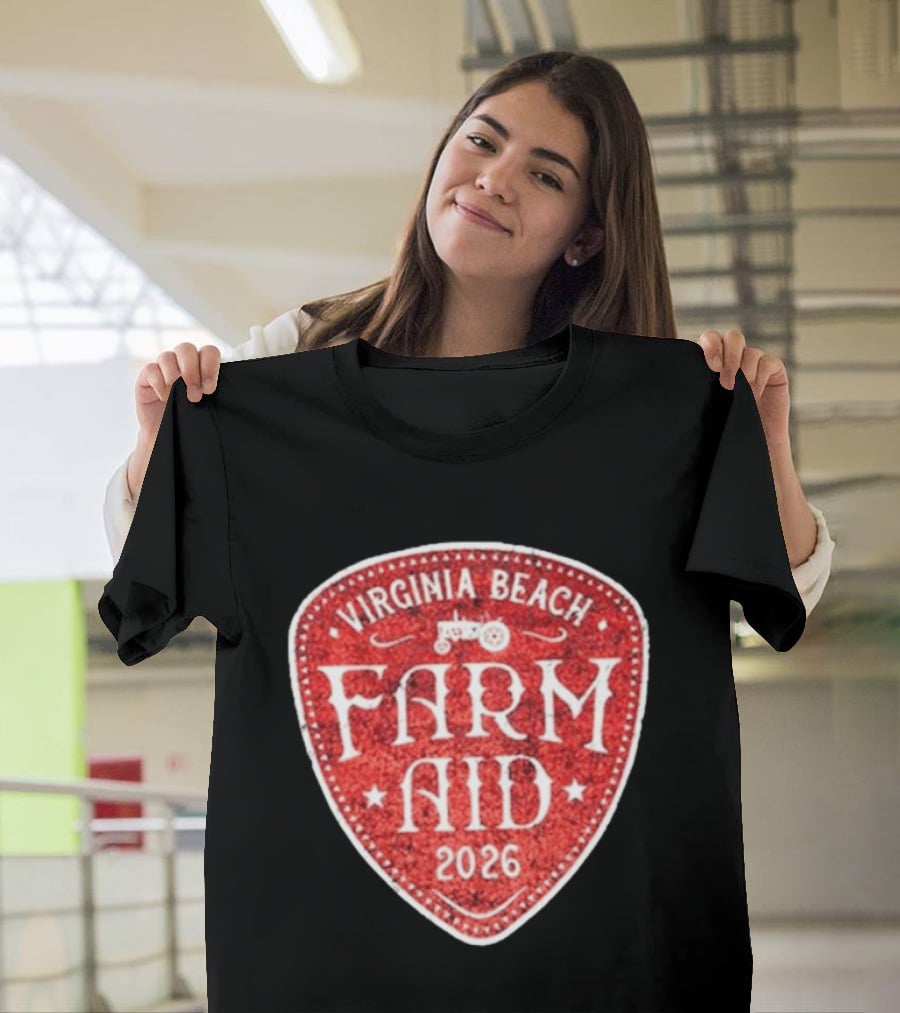 Virginia Beach Farm Aid 2026 Vintage Tractor T-Shirt