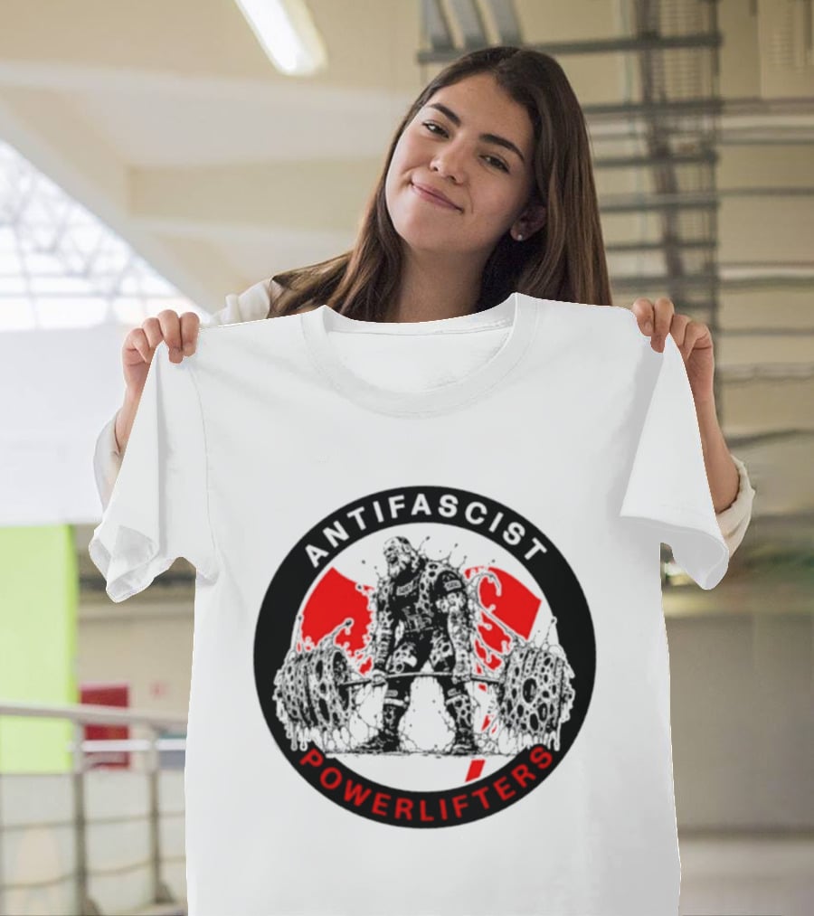 Antifascist Powerlifters Zombie Weightlifting T-Shirt