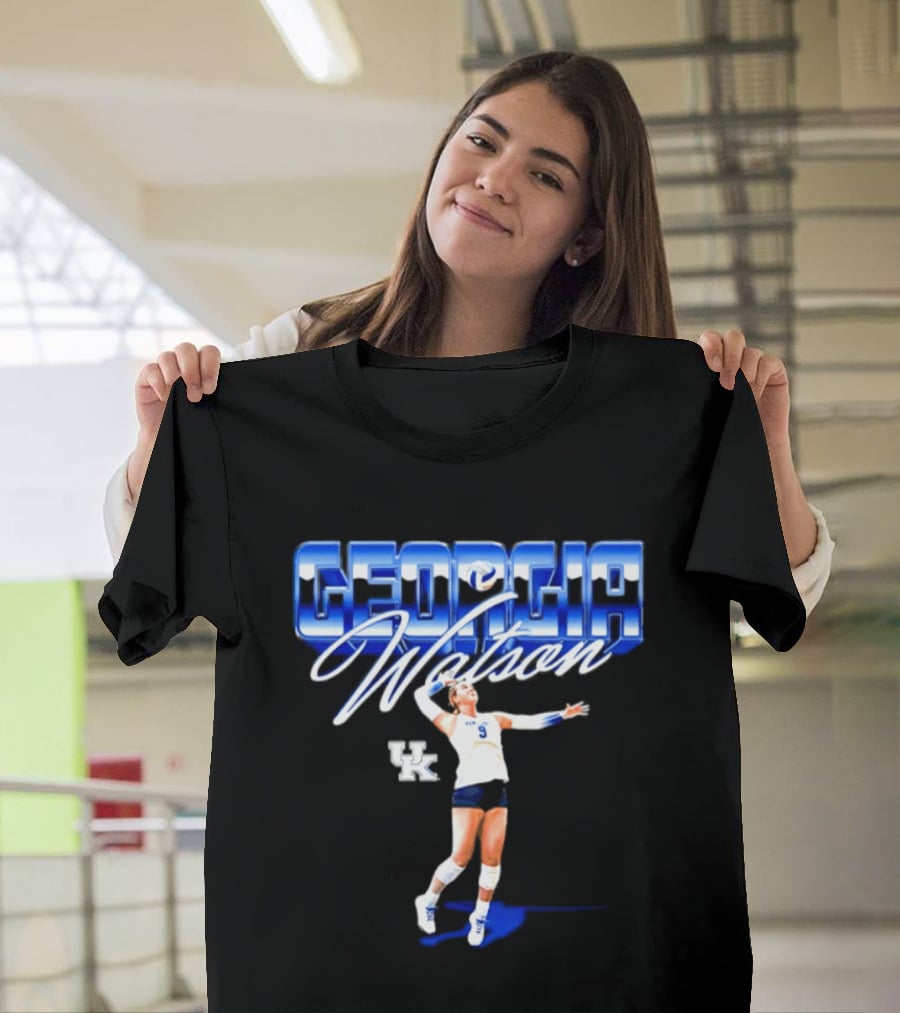 Georgia Watson 9 Kentucky Wildcats NCAA Women's Volleyball Player T-Shirt