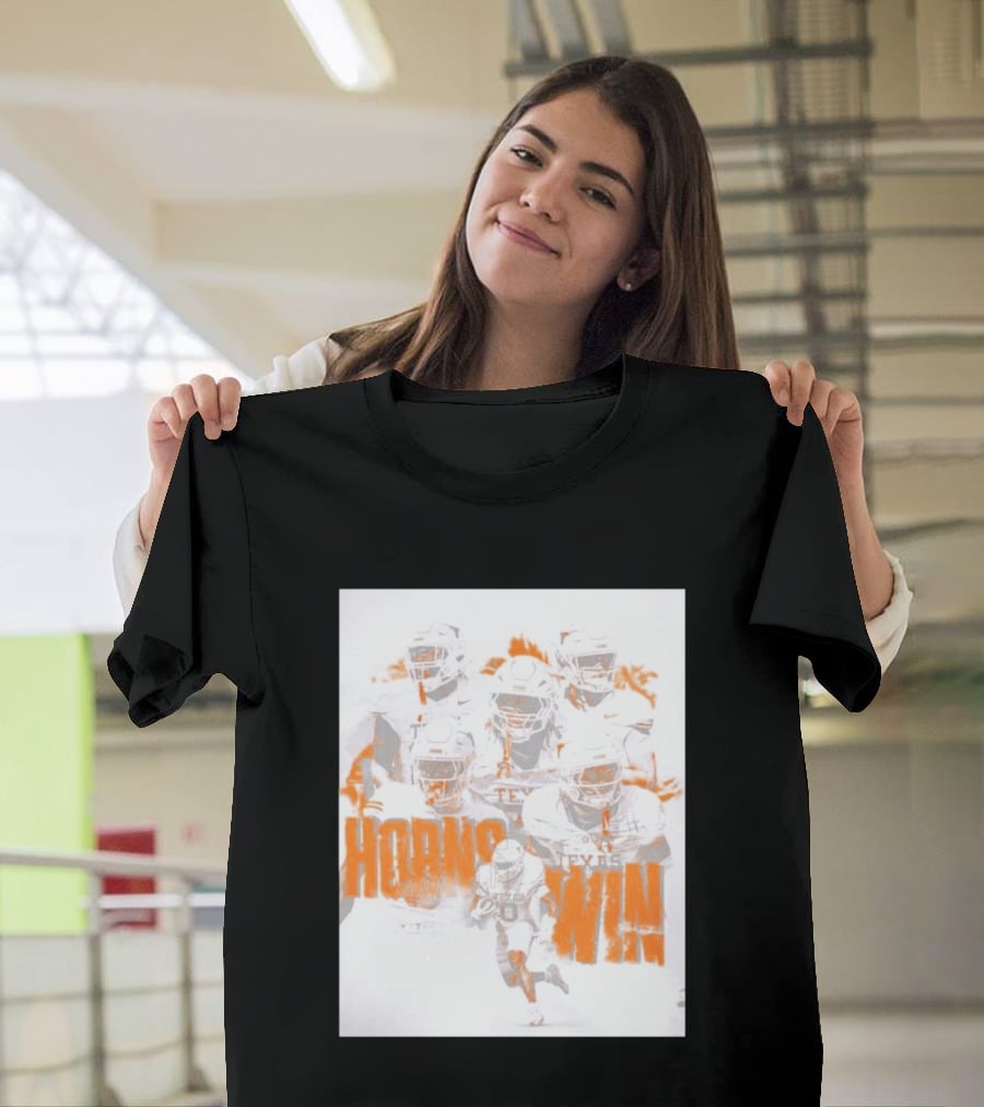 Texas Football Horns Win Burnt Orange 2026 T-Shirt