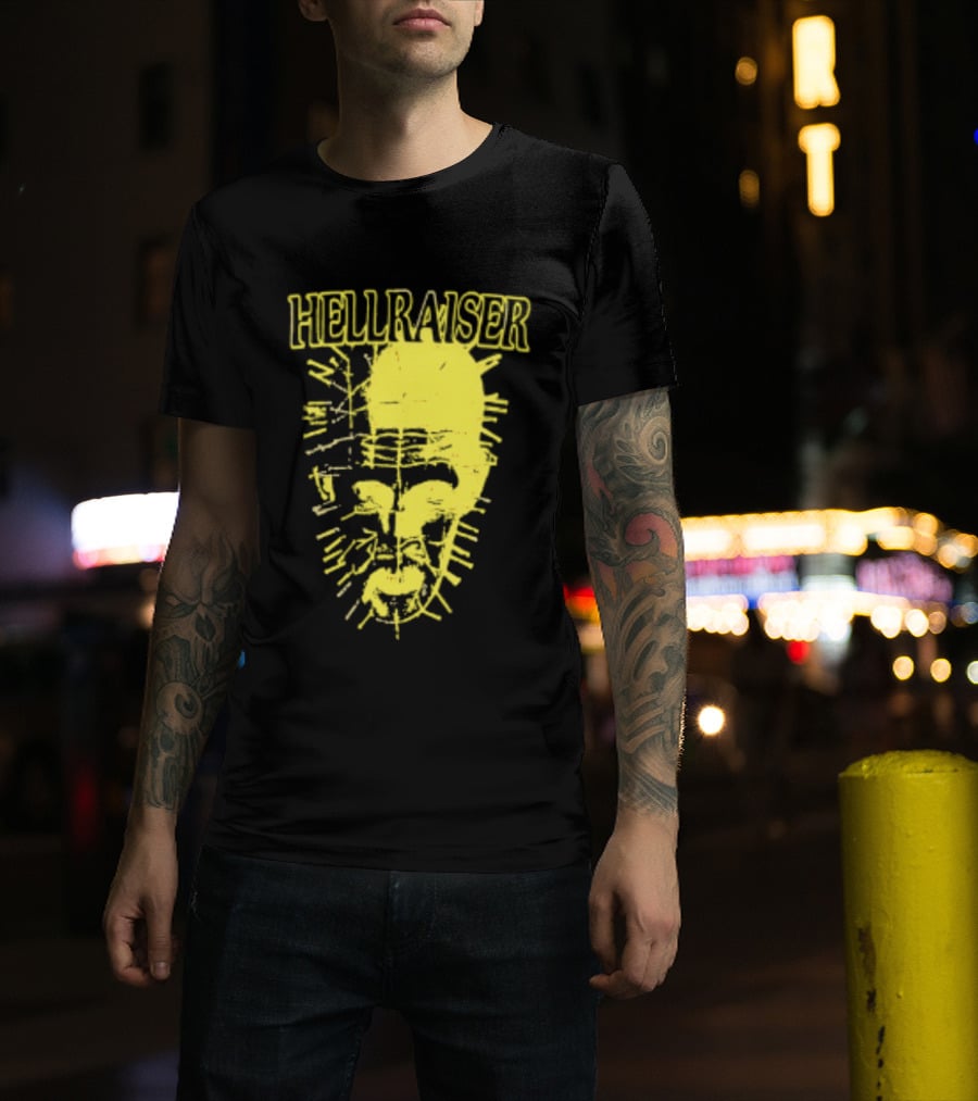 Hellraiser Pinhead Clive Barker Horror Movie Swag Head T-Shirt