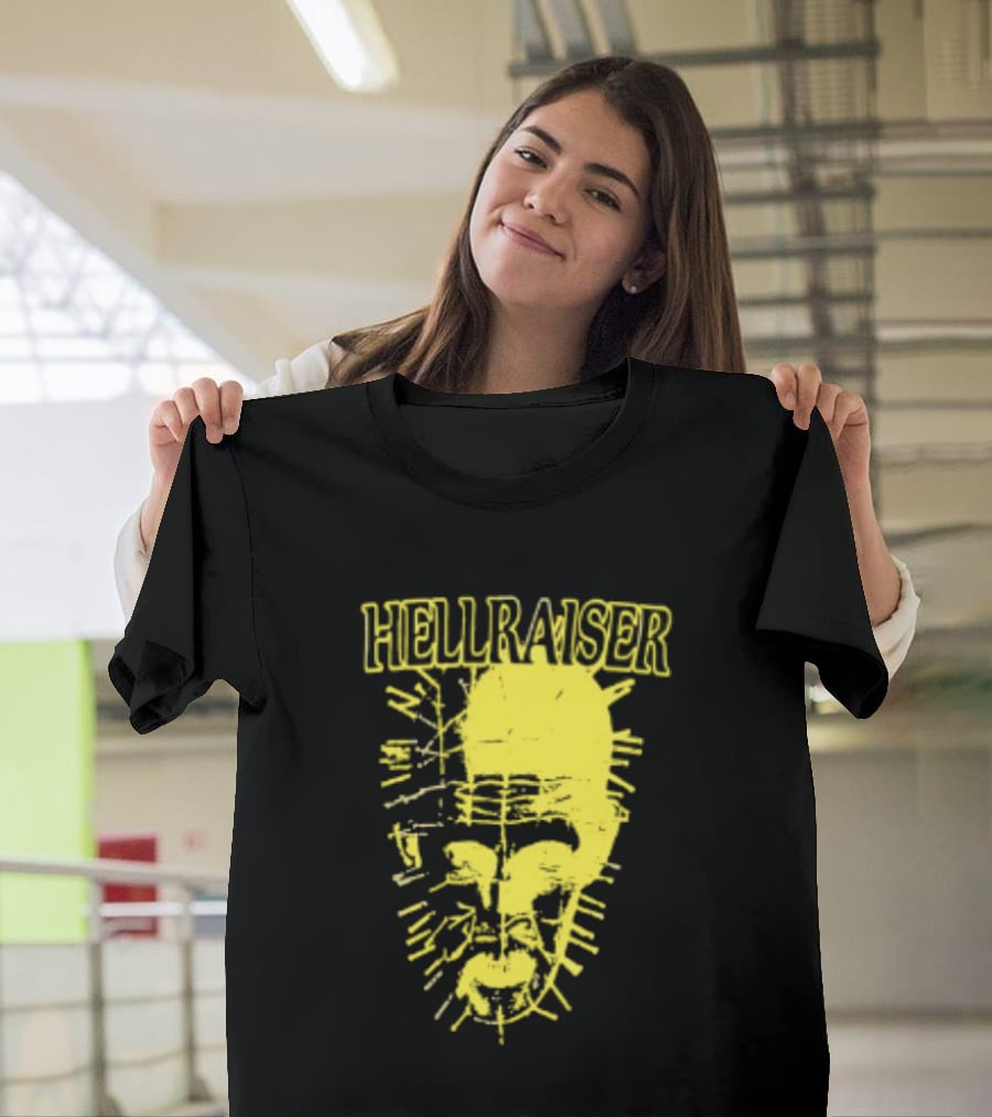 Hellraiser Pinhead Clive Barker Horror Movie Swag Head T-Shirt