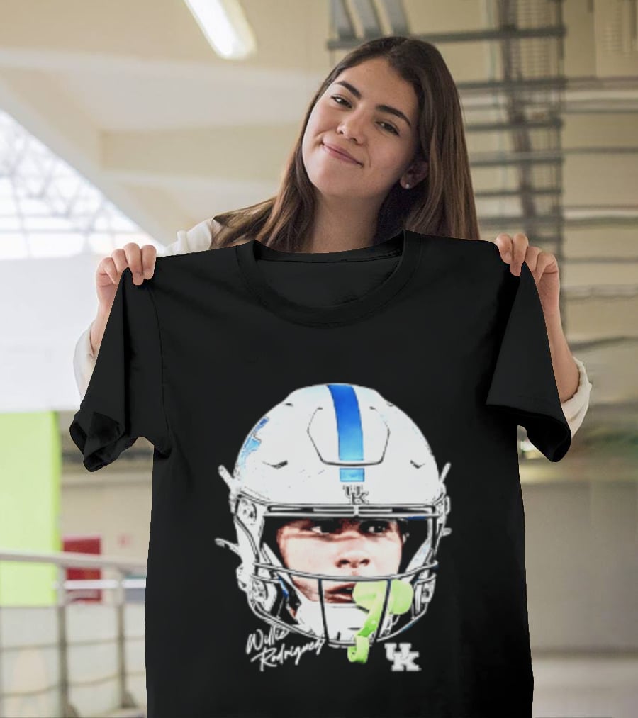 Willie Rodriguez Kentucky Wildcats Football Swag Head Design 81 NCAA T-Shirt