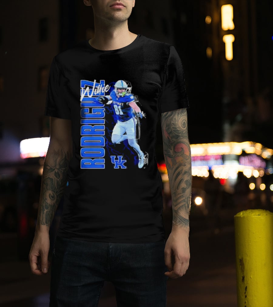 Willie Rodriguez Kentucky Wildcats NCAA Football UK T-Shirt