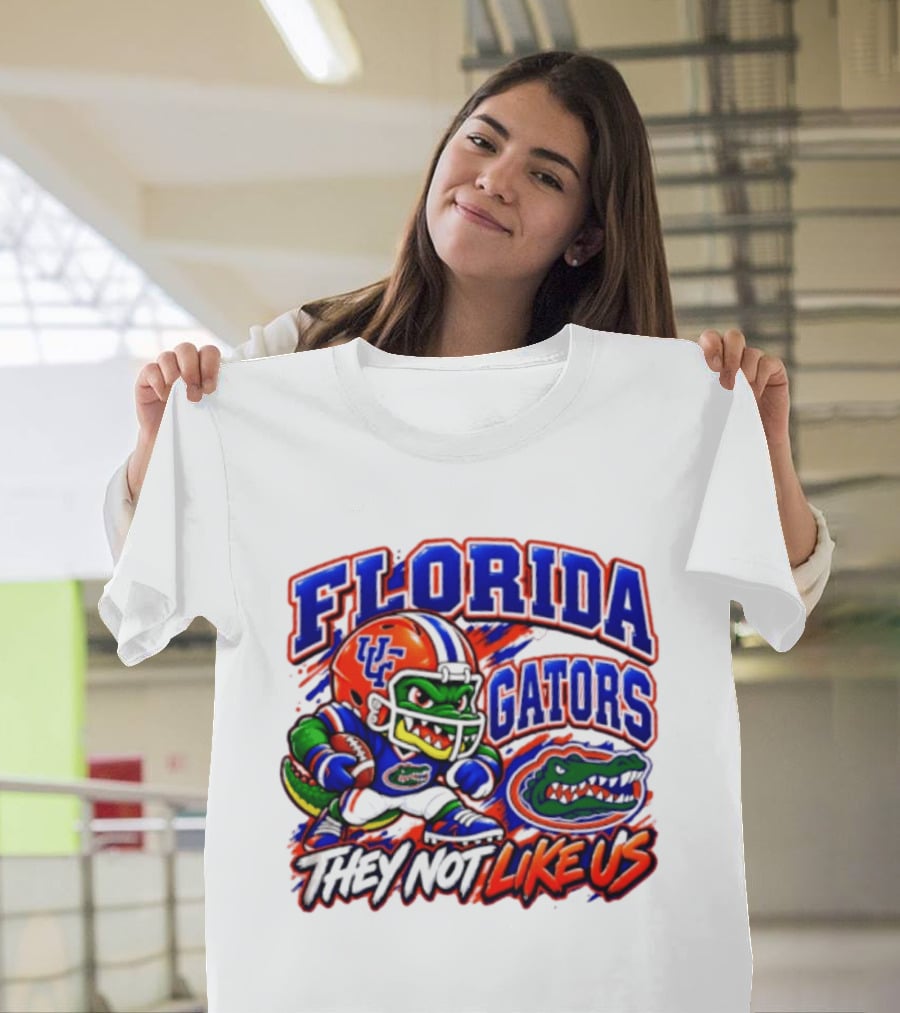 Florida Gators NCAA Football Fierce Gator They Not Like Us T-Shirt