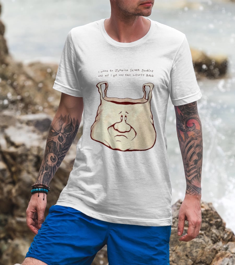 I Went To Jamaica Street Studios And All I Got Was This Lousy Bag Sad Face T-Shirt