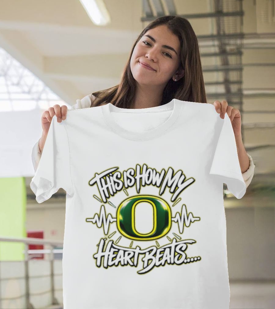 This Is How My Heart Beats Oregon Ducks T-Shirt