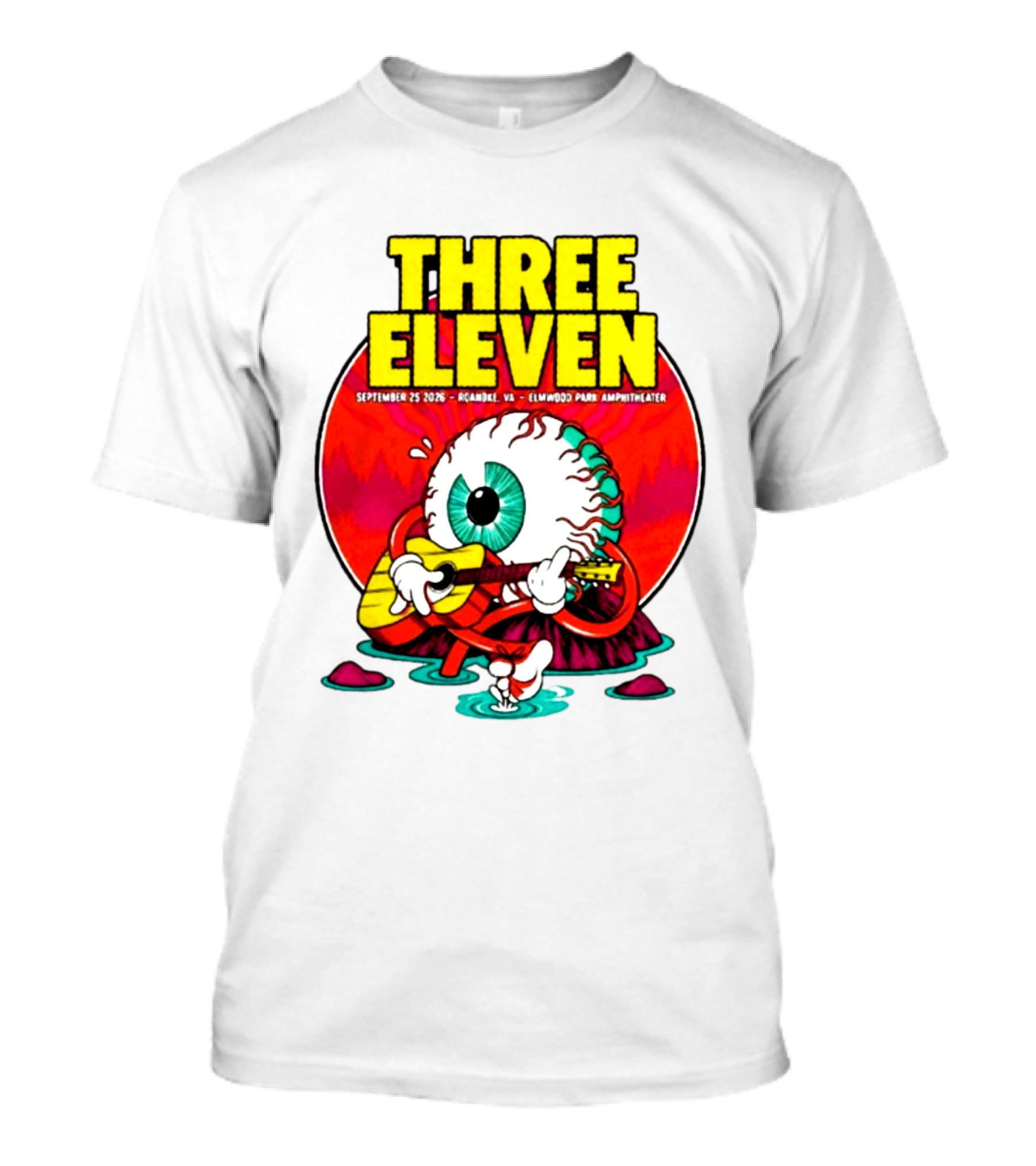 THREE ELEVEN September 25 2026 Roanoke VA Elmwood Park Amphitheater Event T-Shirt