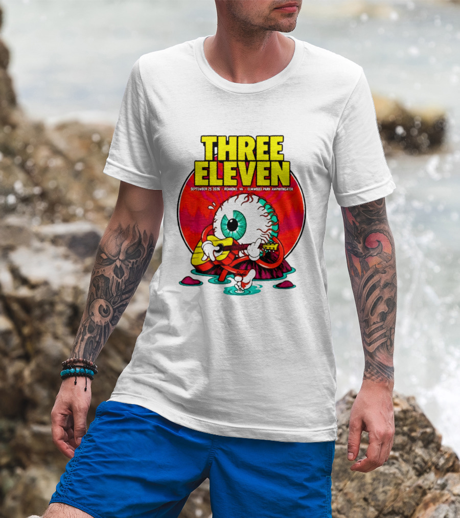 THREE ELEVEN September 25 2026 Roanoke VA Elmwood Park Amphitheater Event T-Shirt
