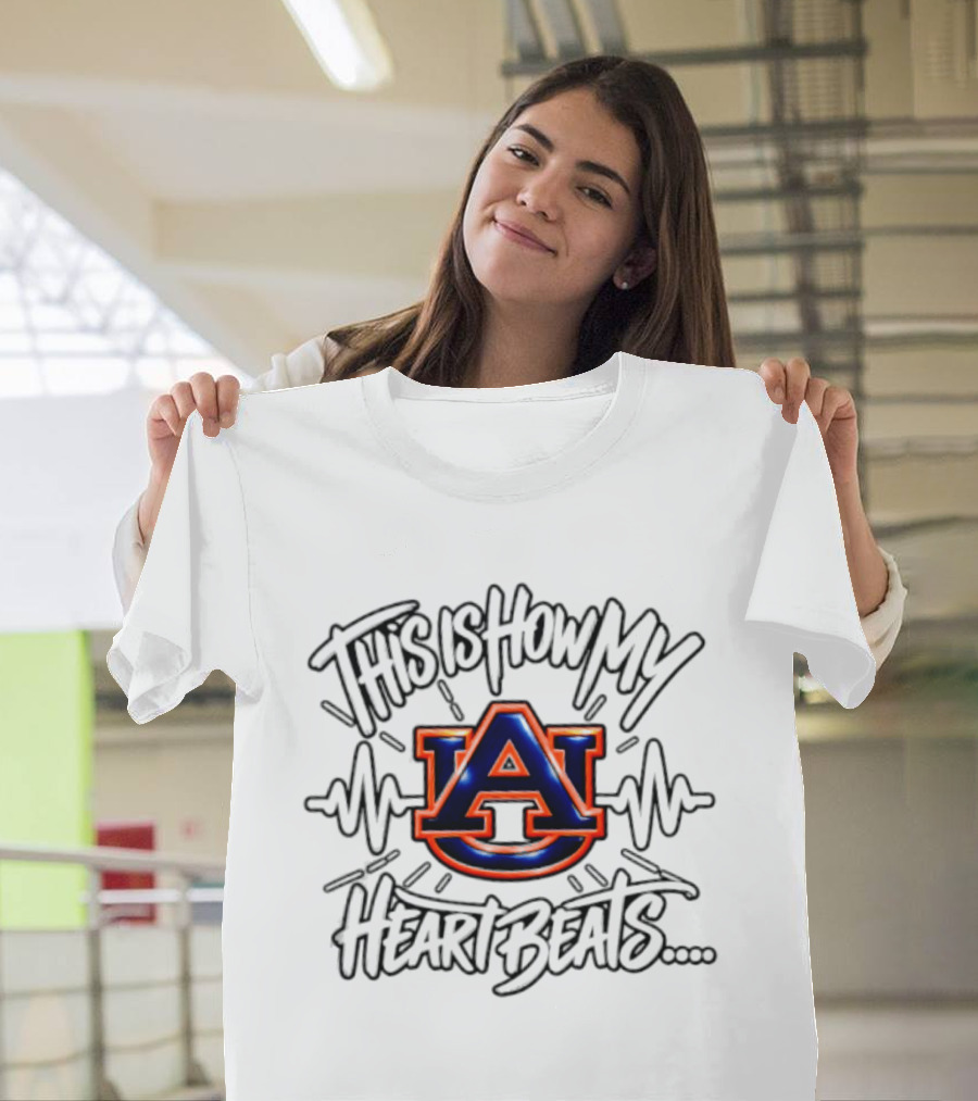 Auburn Tigers This Is How My Heart Beats T-Shirt