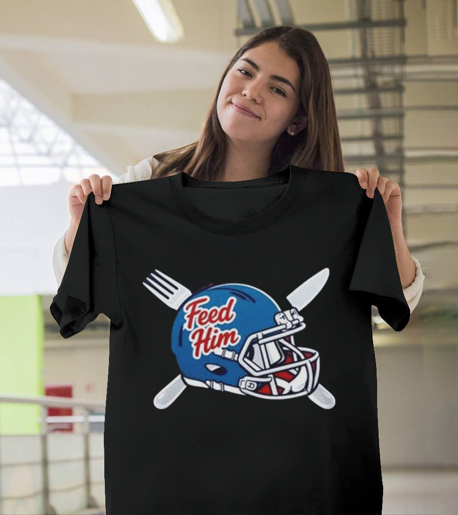 Ole Miss Rebels Feed Him Football Helmet 2026 T-Shirt