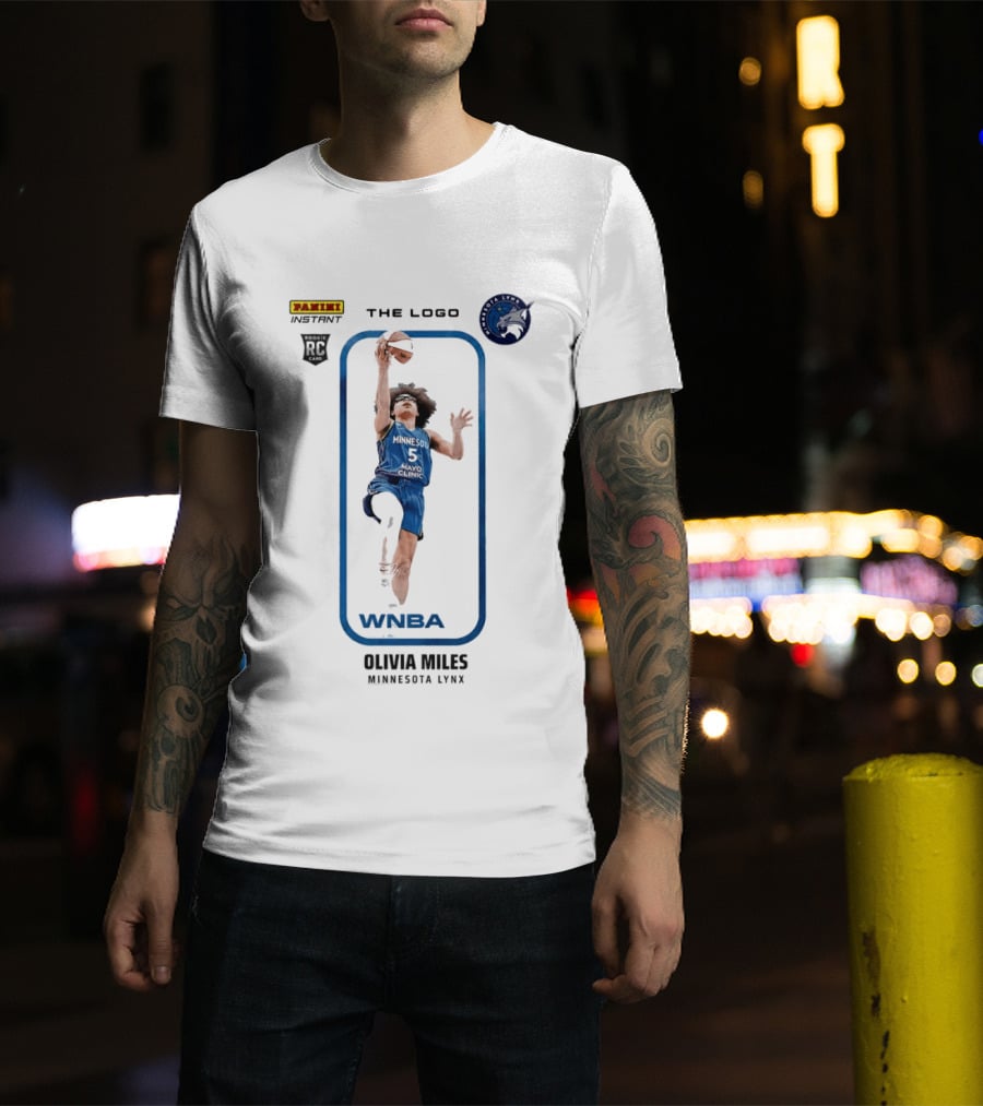 Panini Instant Olivia Miles Minnesota Lynx WNBA Rookie Card T-Shirt