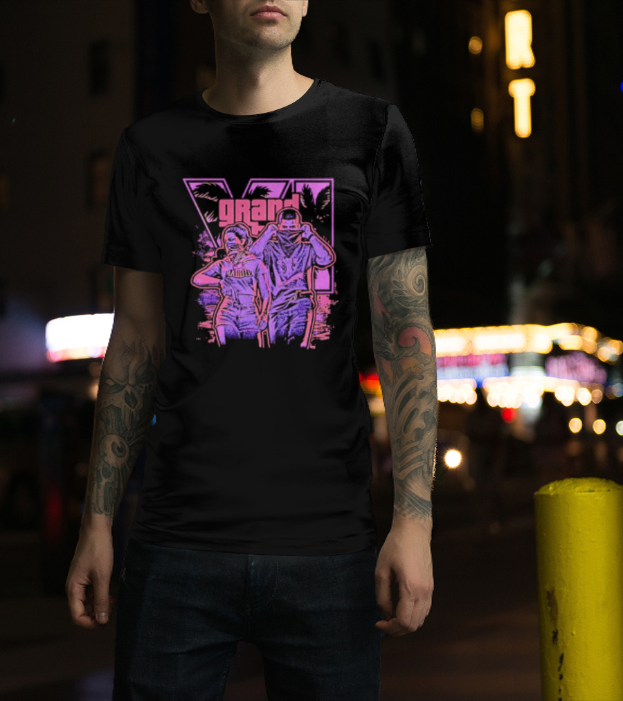 Grand Theft Auto V Rockstar Games Characters Baddie T-Shirt