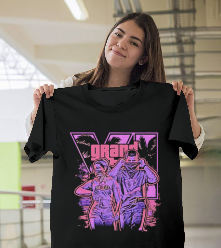Grand Theft Auto V Rockstar Games Characters Baddie T-Shirt