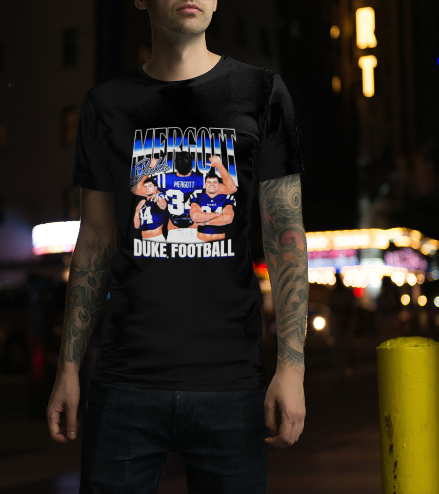Duke Blue Devils Football Luke Mergott NCAA Player T-Shirt