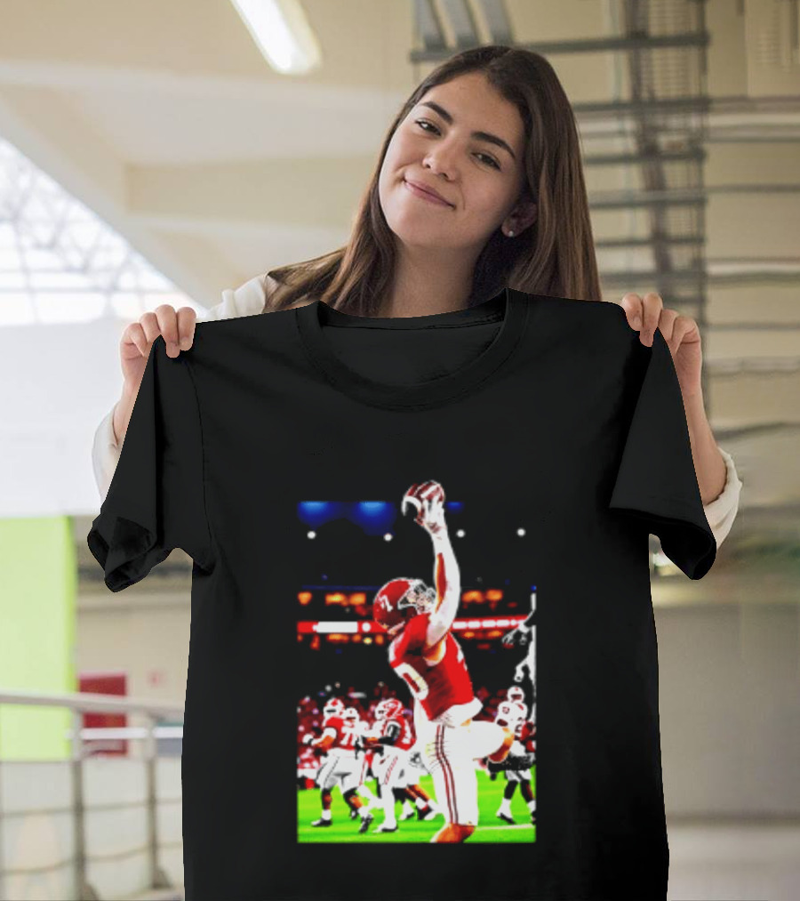 Alabama Crimson Tide Josh Ford One Handed Football Catch T-Shirt