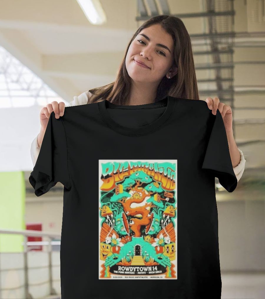 Boogie Nights Live Rowdytown 14 Red Rocks Amphitheatre 09.26.2026 The Funk Hunters Motifv Drew Birch T-Shirt