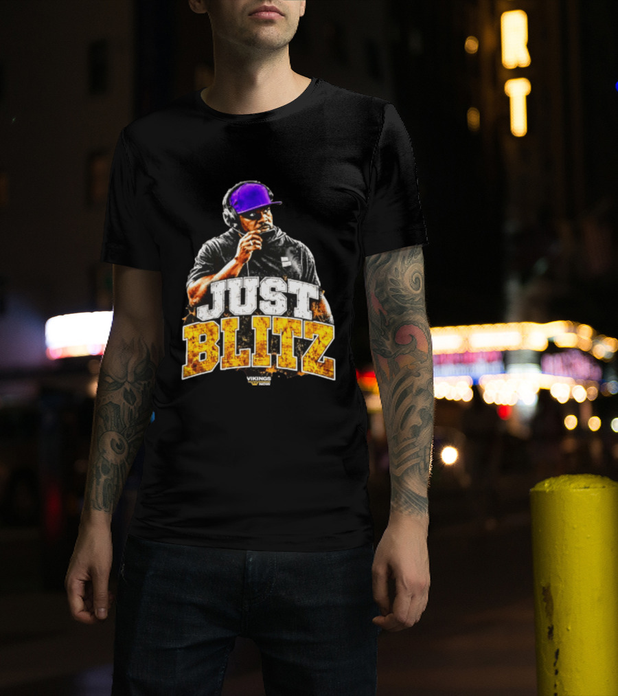 Brian Flores Just Blitz Vikings Now Bold Coaching Football Strategy T-Shirt