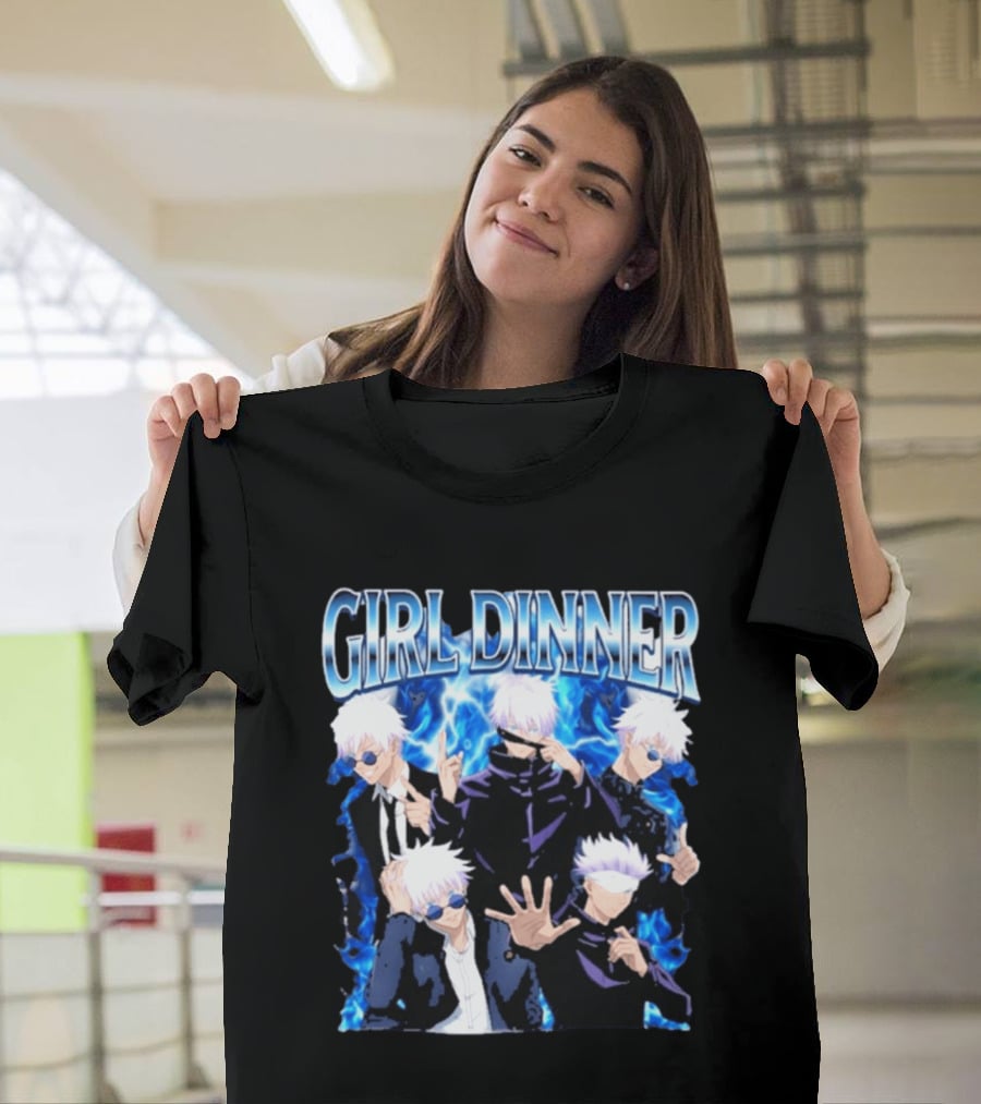 GIRL DINNER Gojo Jujutsu Kaisen Anime Character Collection T-Shirt