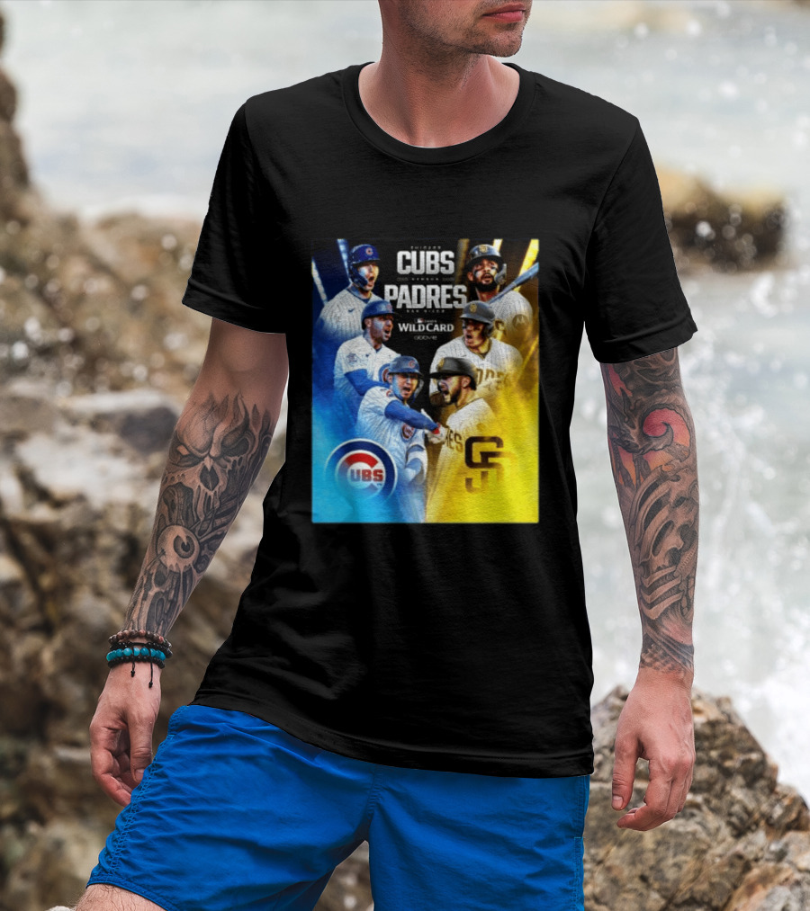 Chicago Cubs Vs San Diego Padres 2026 MLB NL Wild Card Showdown Baseball Fan Gear T-Shirt