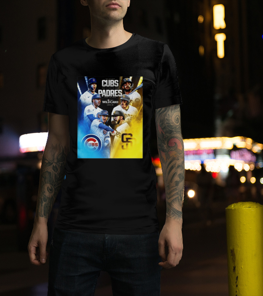 Chicago Cubs Vs San Diego Padres 2026 MLB NL Wild Card Showdown Baseball Fan Gear T-Shirt