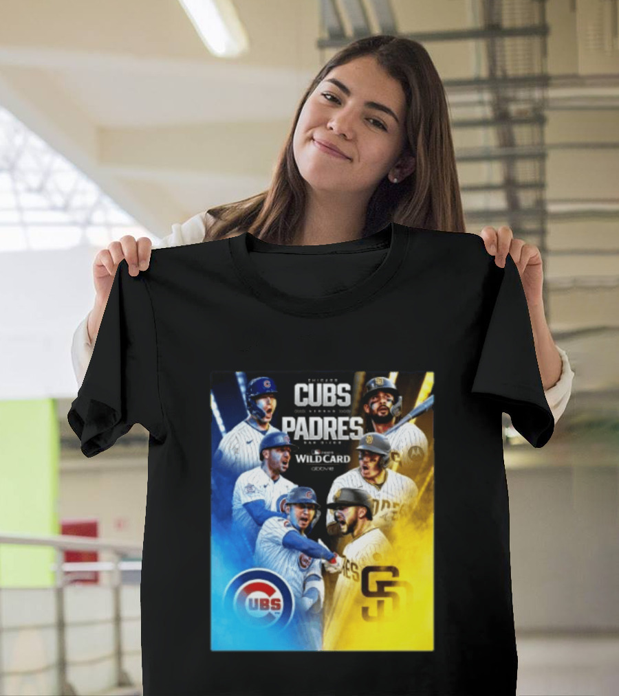 Chicago Cubs Vs San Diego Padres 2026 MLB NL Wild Card Showdown Baseball Fan Gear T-Shirt