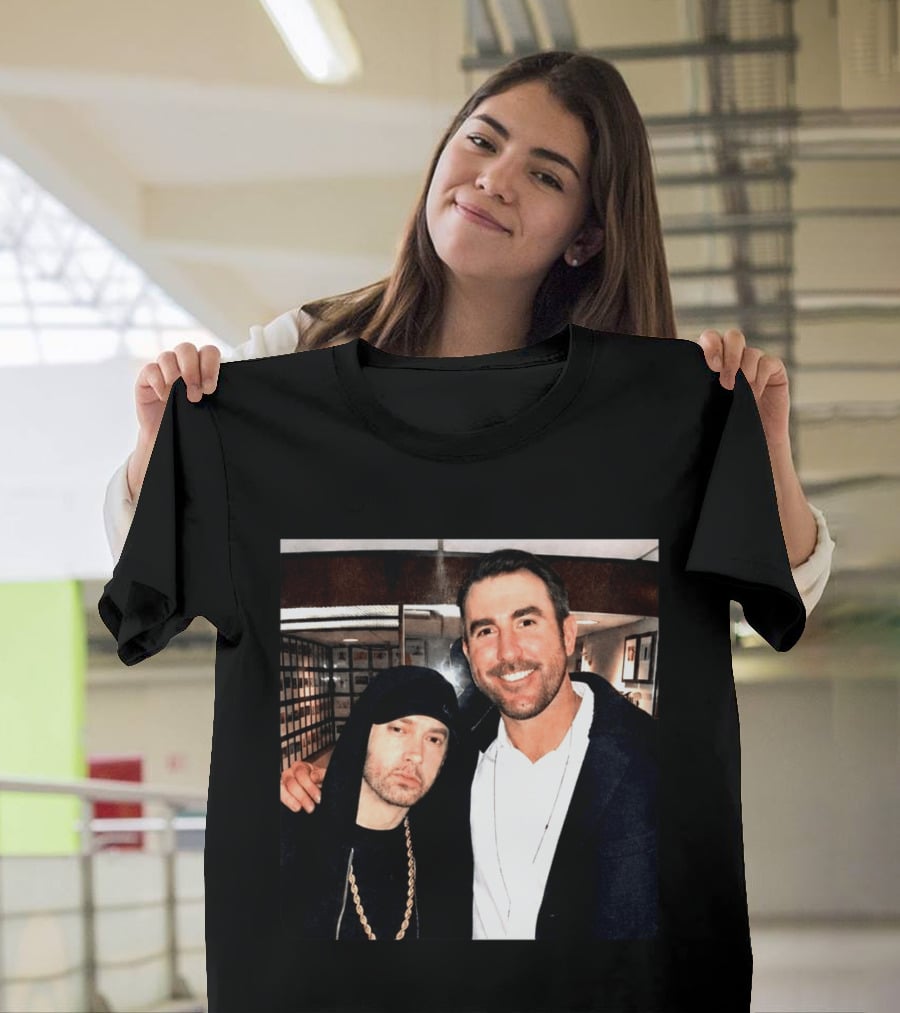 Justin Verlander Eminem Iconic Collaboration Moment T-Shirt