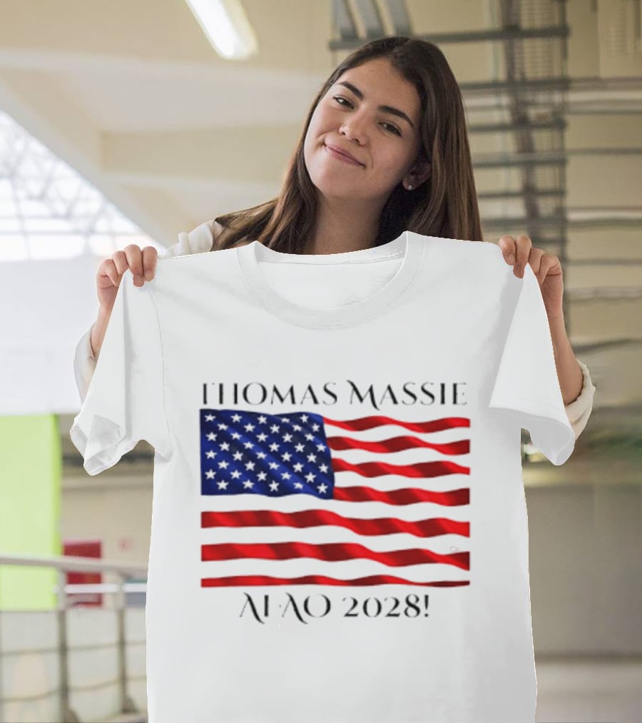 Thomas Massie American Flag 2028 AFAO T-Shirt