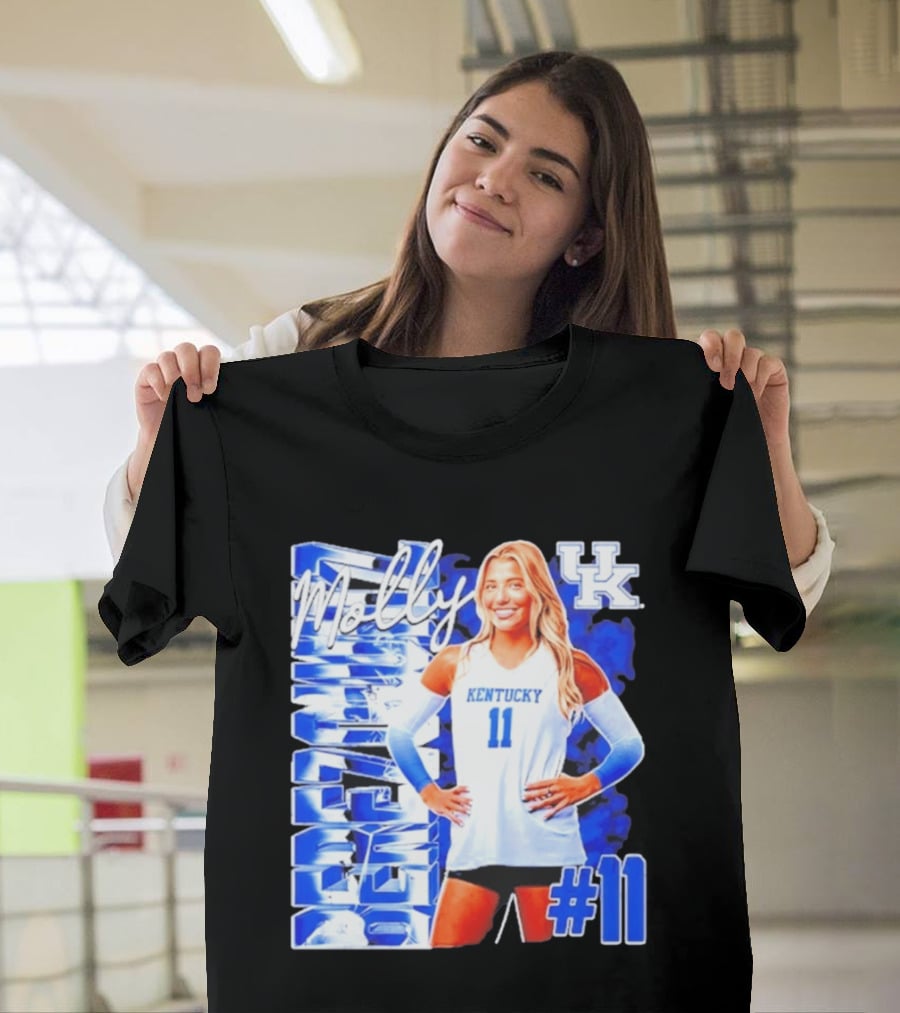 Kentucky Wildcats Volleyball Molly 11 Kentucky Player Pose UK T-Shirt