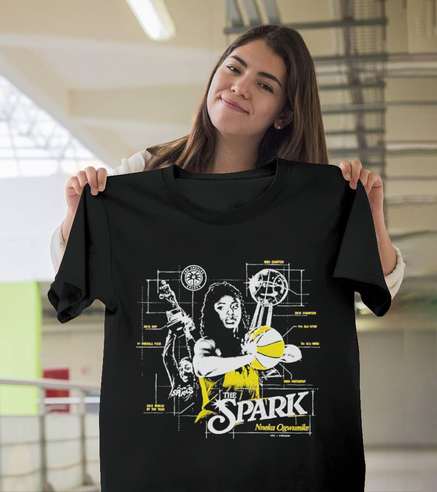 The Spark Nneka Ogwumike Final Game Celebration Thank You Los Angeles T-Shirt