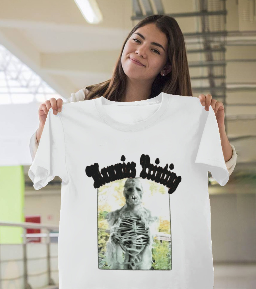 Mummies Printing Spooky Scarecrow Skeleton Horror T-Shirt