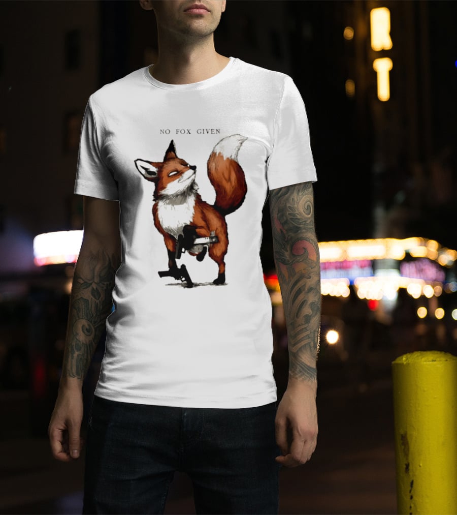 No Fox Given With Pistol And Attitude T-Shirt