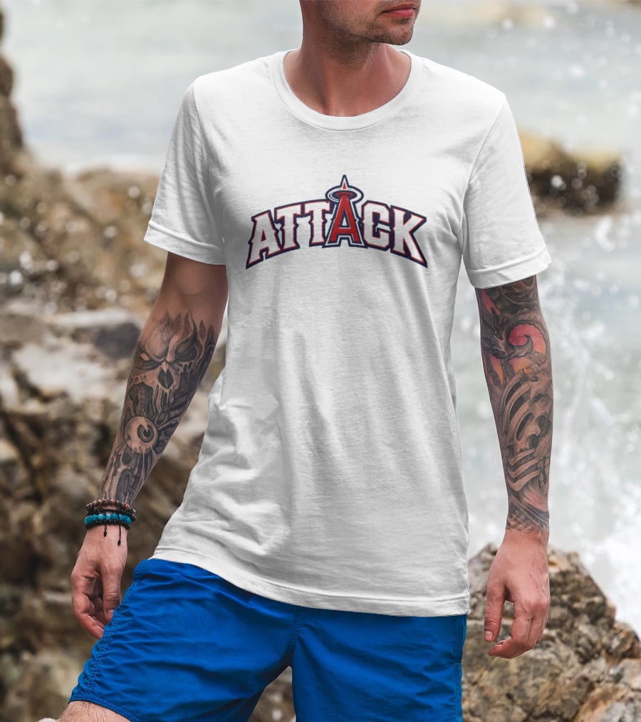 Samy Natera Jr Attack Iconic Angels Team T-Shirt