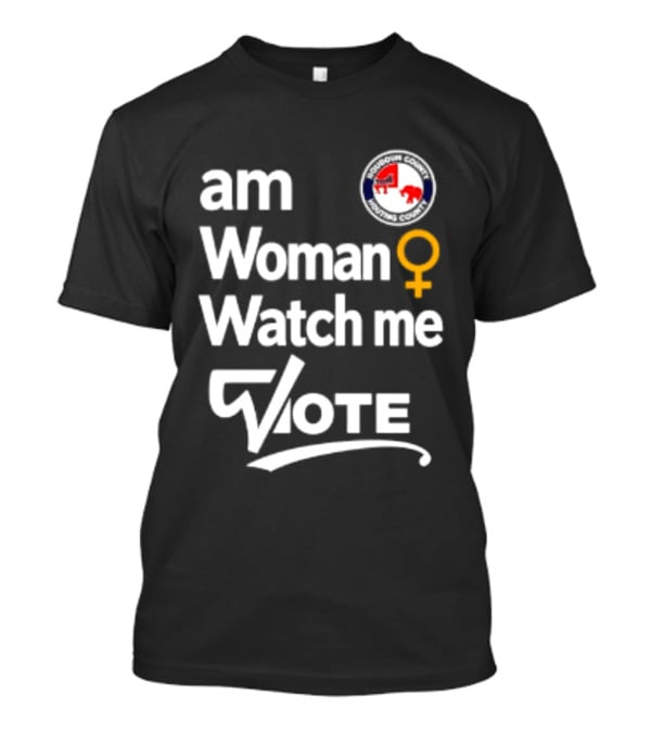 Am Woman Me Vote Loudoun County Female Symbol Political Elephant Donkey T-Shirt