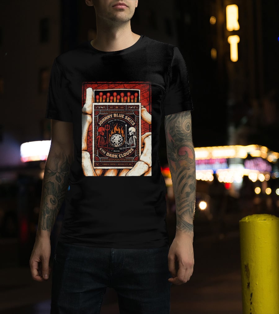 Johnny Blue Skies And The Dark Clouds Matchbox Mobile Center Kansas City MO September 26 2026 T-Shirt