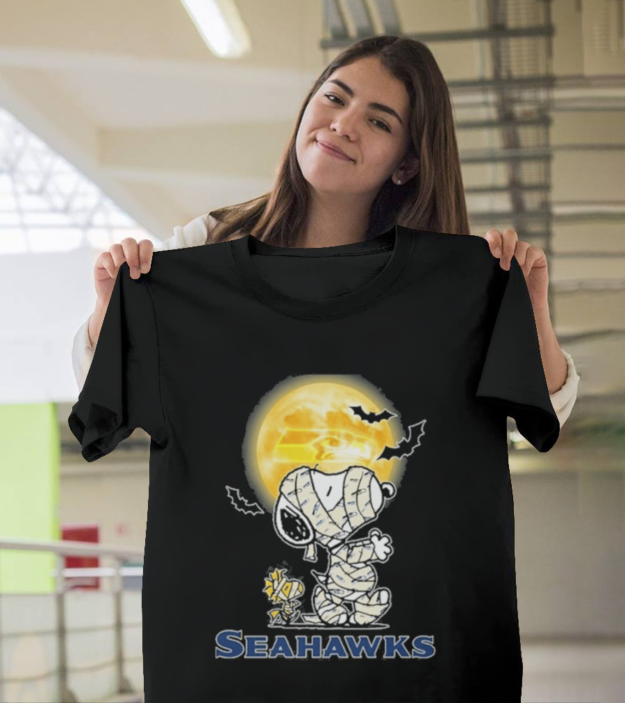 Seahawks Snoopy 2026 Halloween Celebration T-Shirt